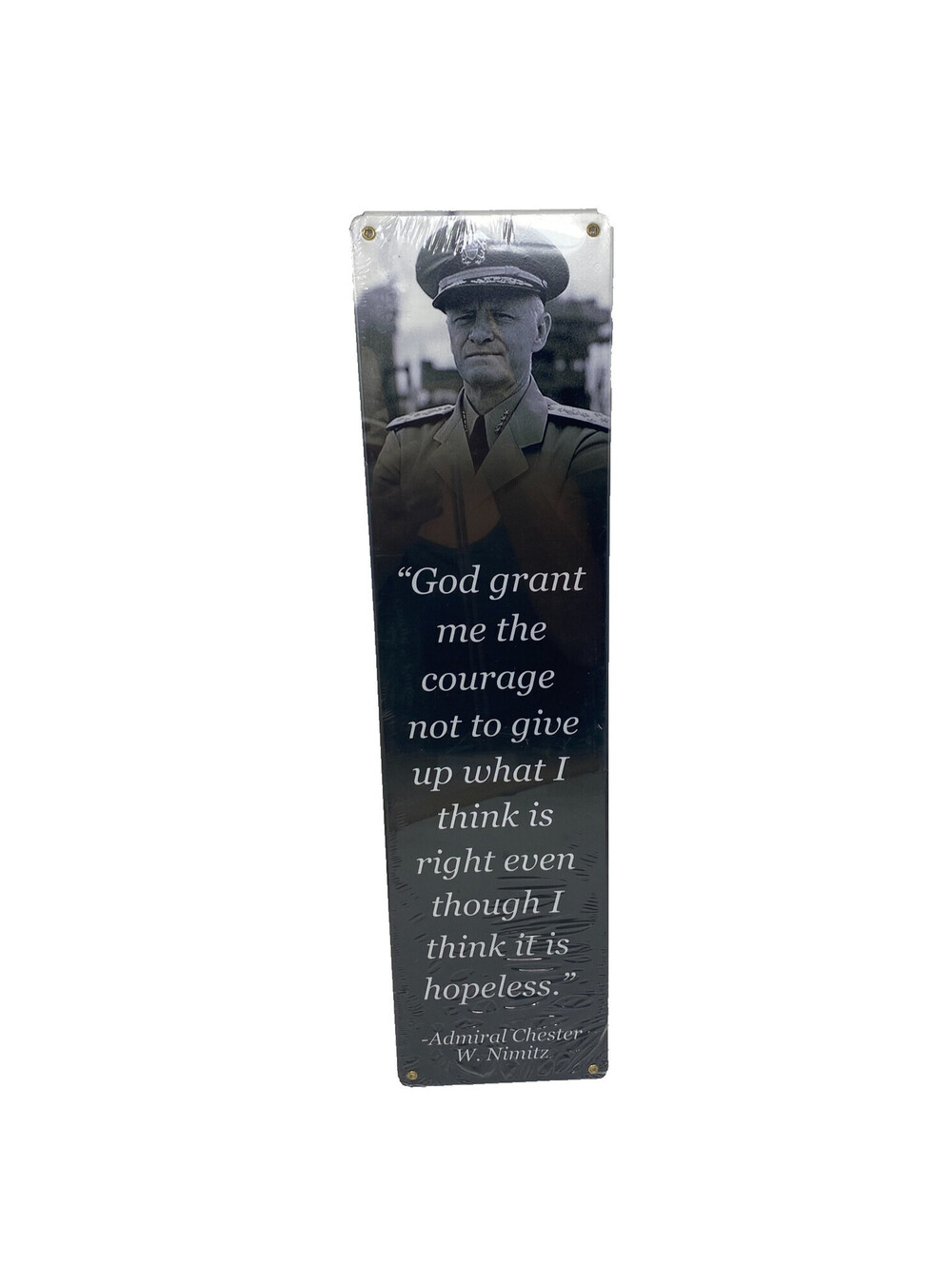 Admiral Chester Nimitz God Grant Me Courage Metal Sign 20x5 Military Quote New